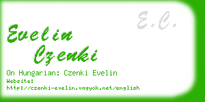 evelin czenki business card